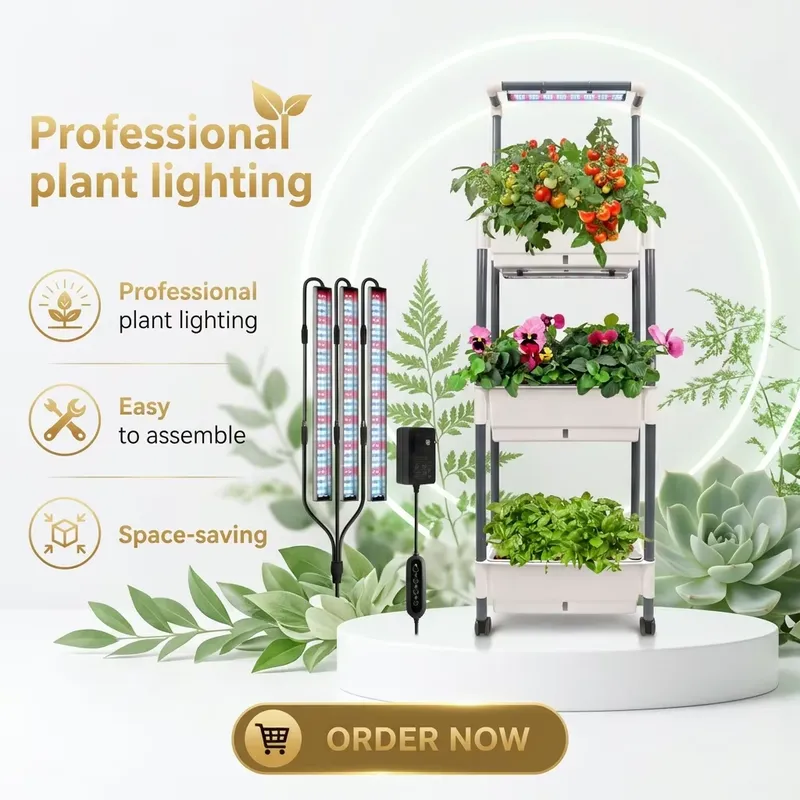 Urban Farming Hydroponics - プロフェッショナルなスマートアプリ制御の室内植物キット - WiFi管理の水耕栽培システム、美しい都市型農業キット