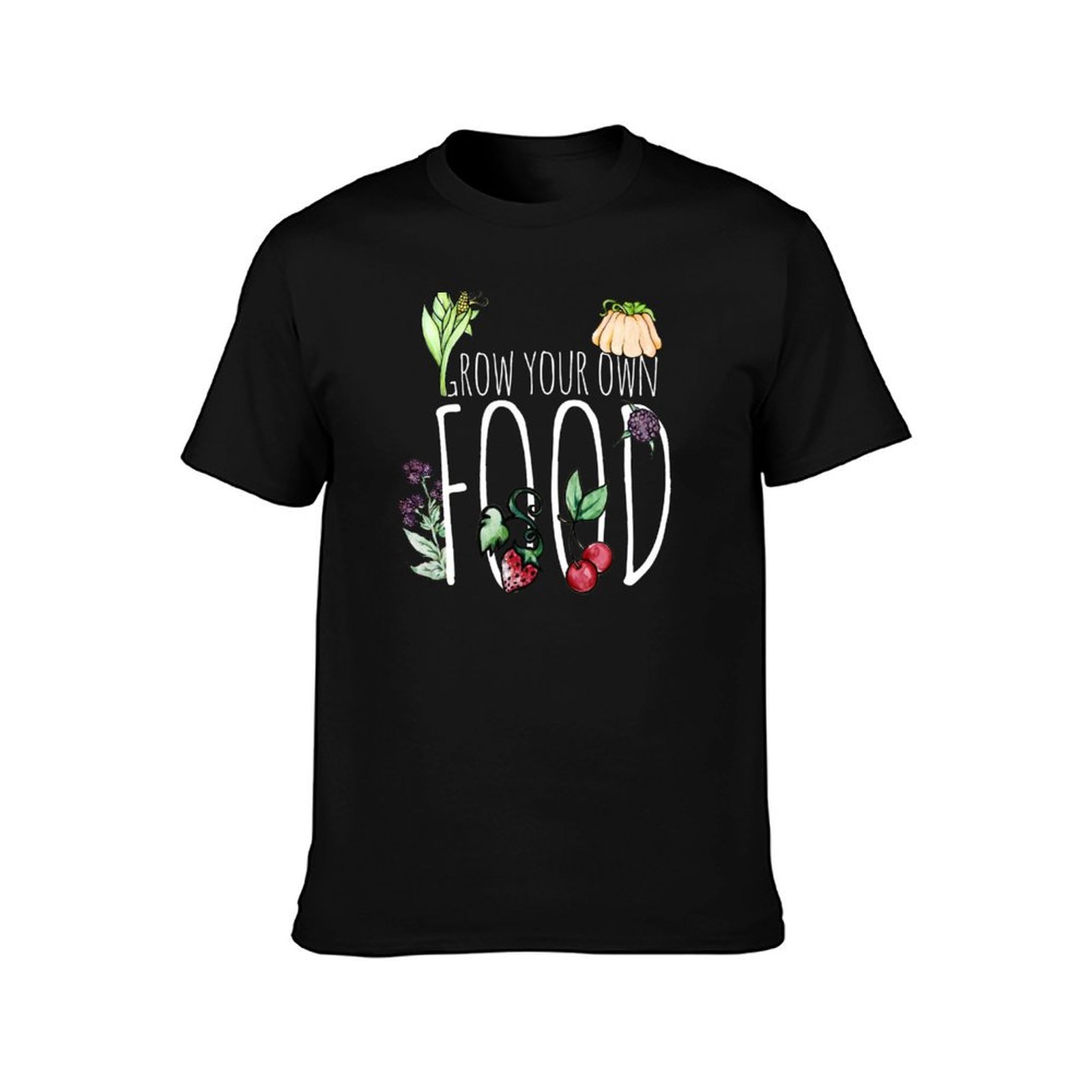自分だけの食品を育てよう！都市農業Tシャツ、男性用コットンT - Urban Farming In China のレビューと価格