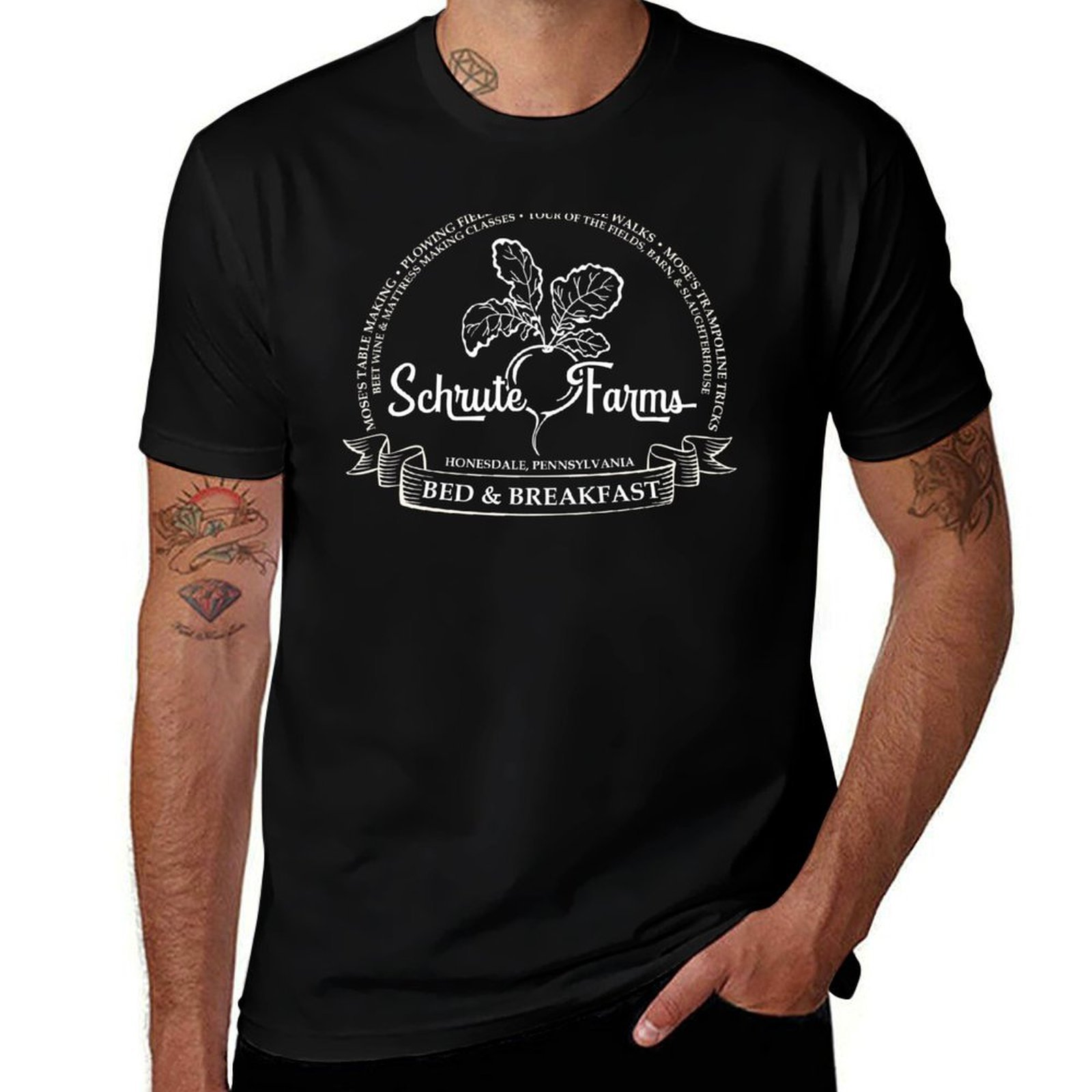 Shrute Farms B&B Tシャツ アーバン カジュ - Urban Farming In China のレビューと価格